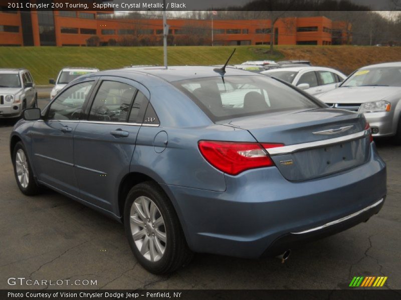 Sapphire Crystal Metallic / Black 2011 Chrysler 200 Touring