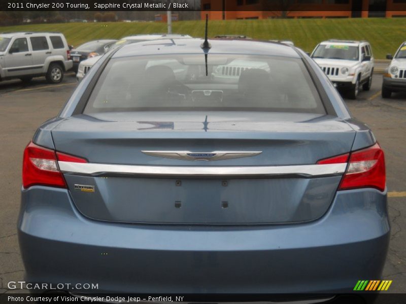 Sapphire Crystal Metallic / Black 2011 Chrysler 200 Touring