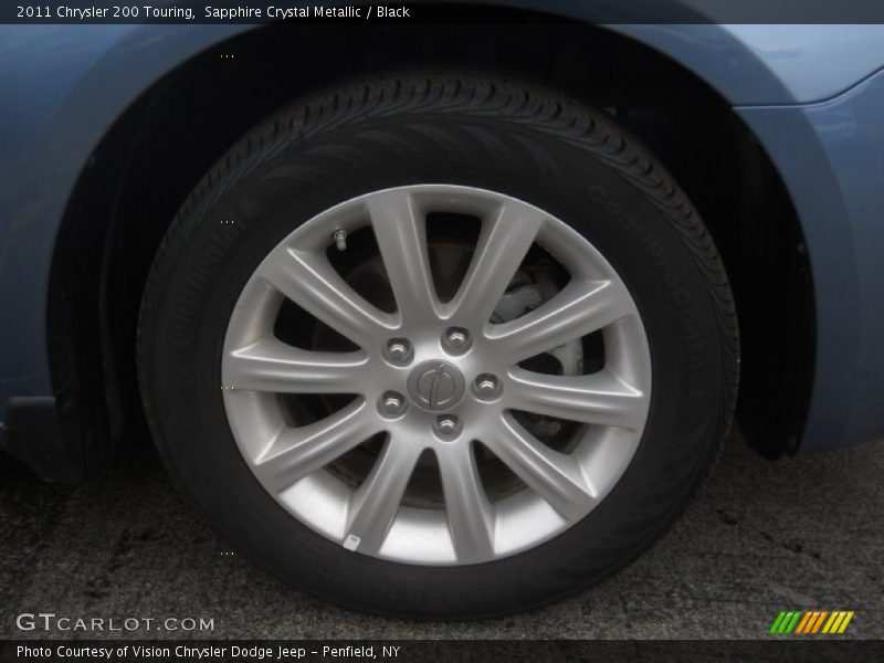 Sapphire Crystal Metallic / Black 2011 Chrysler 200 Touring