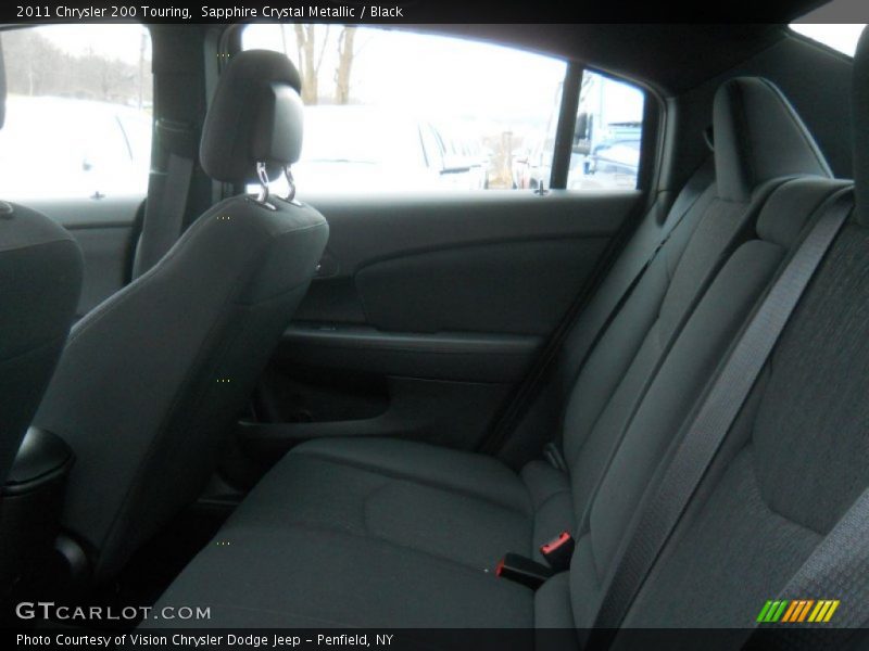 Sapphire Crystal Metallic / Black 2011 Chrysler 200 Touring