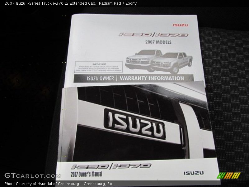 Radiant Red / Ebony 2007 Isuzu i-Series Truck i-370 LS Extended Cab
