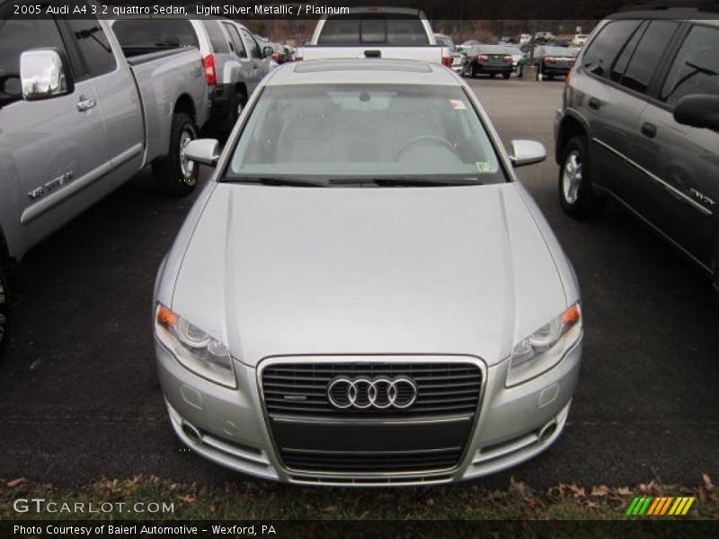 Light Silver Metallic / Platinum 2005 Audi A4 3.2 quattro Sedan