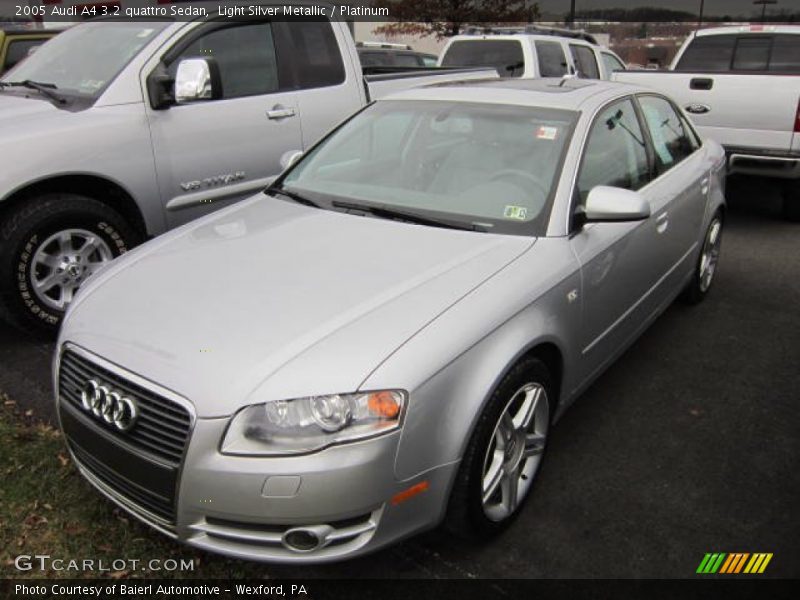 Light Silver Metallic / Platinum 2005 Audi A4 3.2 quattro Sedan