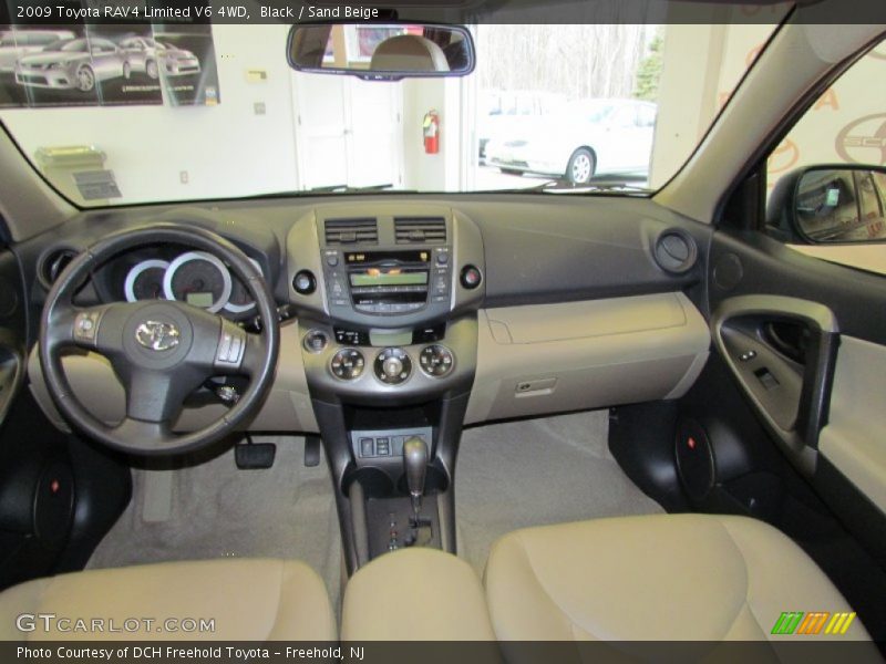 Black / Sand Beige 2009 Toyota RAV4 Limited V6 4WD