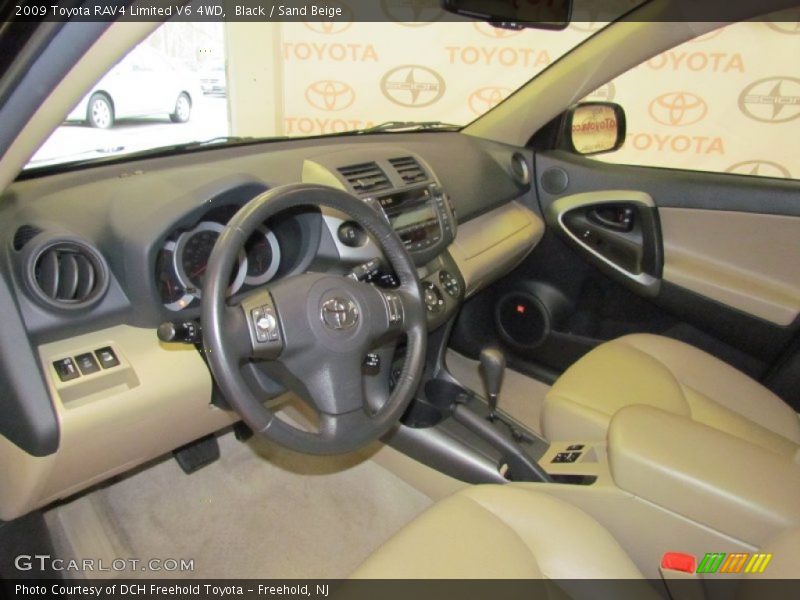 Black / Sand Beige 2009 Toyota RAV4 Limited V6 4WD