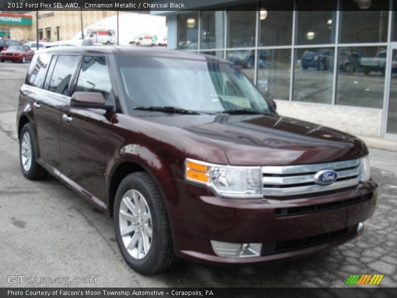 Cinnamon Metallic / Charcoal Black 2012 Ford Flex SEL AWD