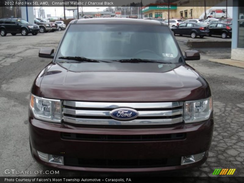 Cinnamon Metallic / Charcoal Black 2012 Ford Flex SEL AWD