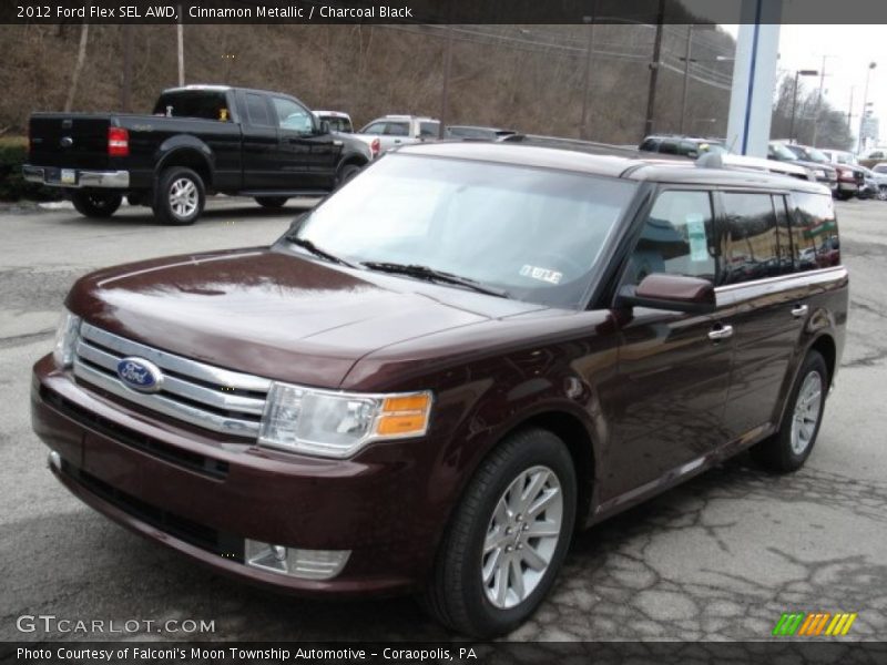 Cinnamon Metallic / Charcoal Black 2012 Ford Flex SEL AWD