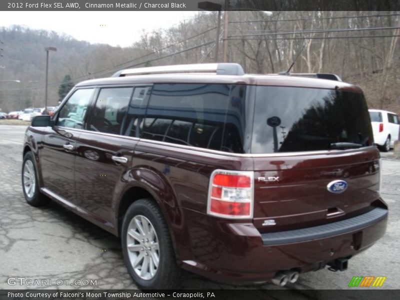 Cinnamon Metallic / Charcoal Black 2012 Ford Flex SEL AWD