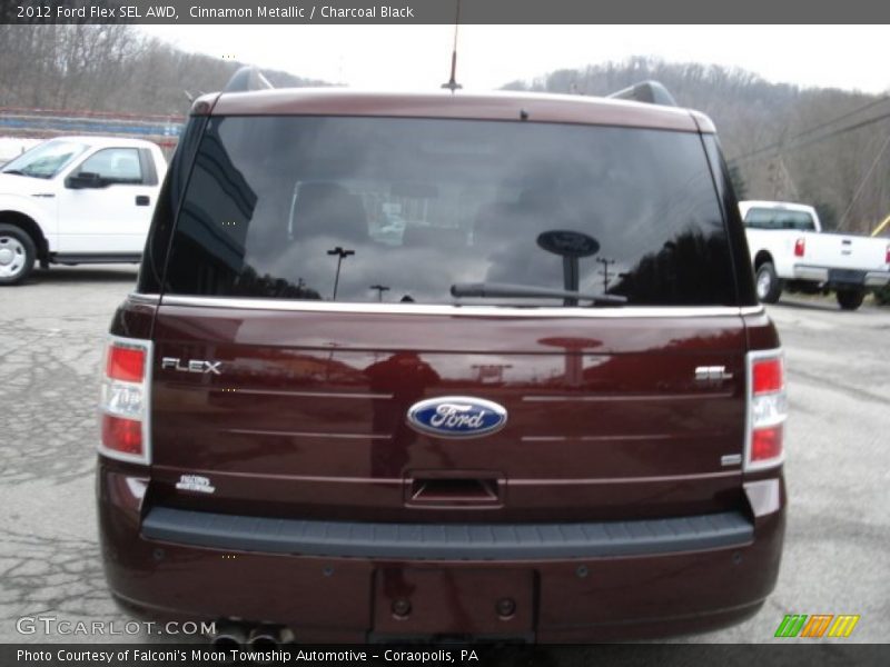 Cinnamon Metallic / Charcoal Black 2012 Ford Flex SEL AWD