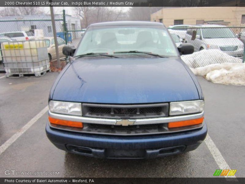 Indigo Blue Metallic / Medium Gray 2000 Chevrolet S10 LS Regular Cab