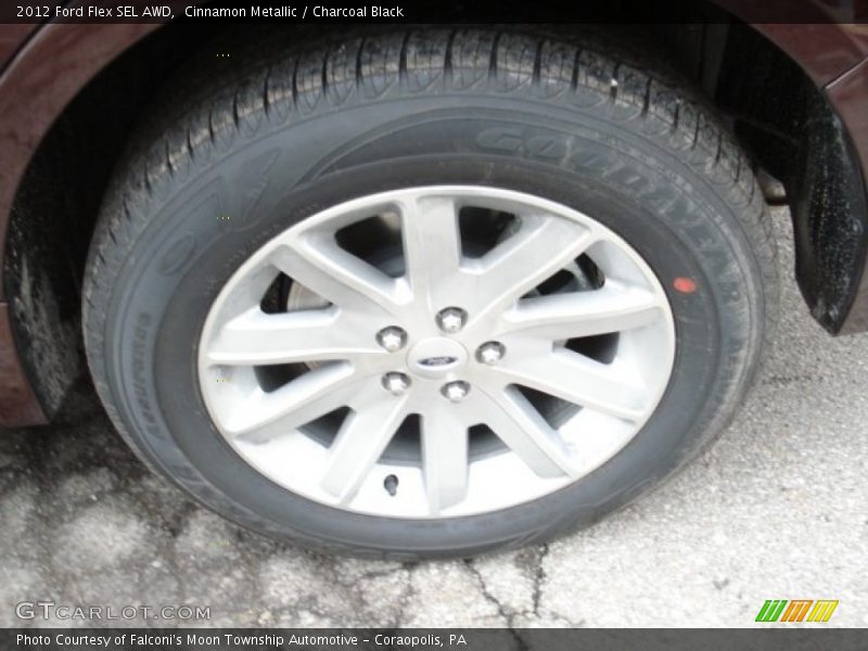 Cinnamon Metallic / Charcoal Black 2012 Ford Flex SEL AWD