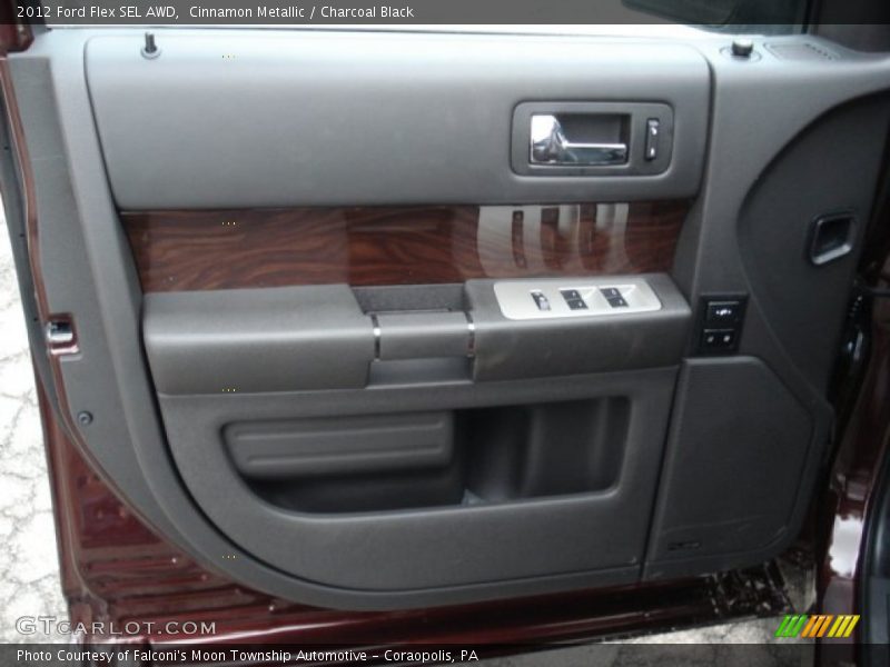 Cinnamon Metallic / Charcoal Black 2012 Ford Flex SEL AWD