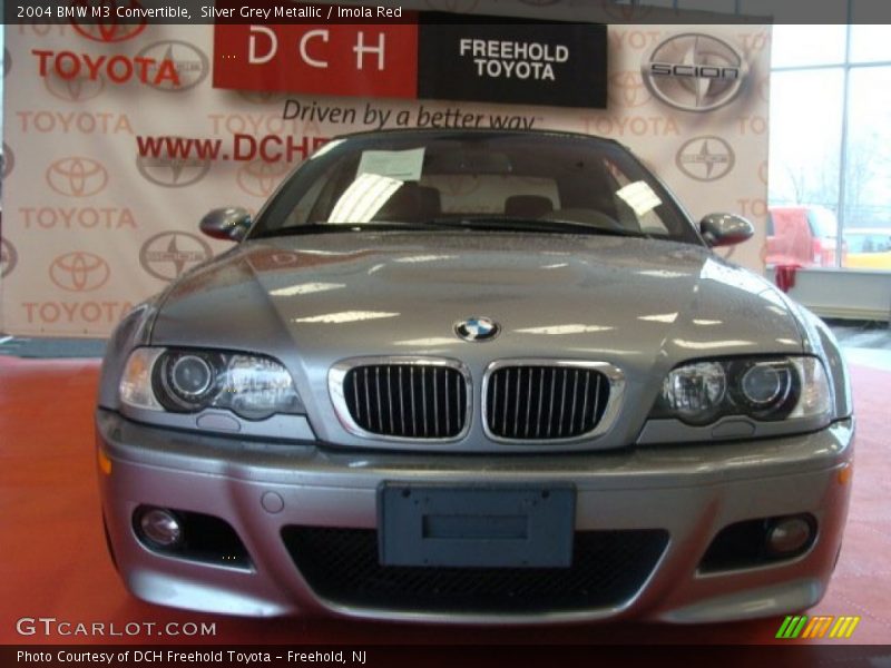 Silver Grey Metallic / Imola Red 2004 BMW M3 Convertible