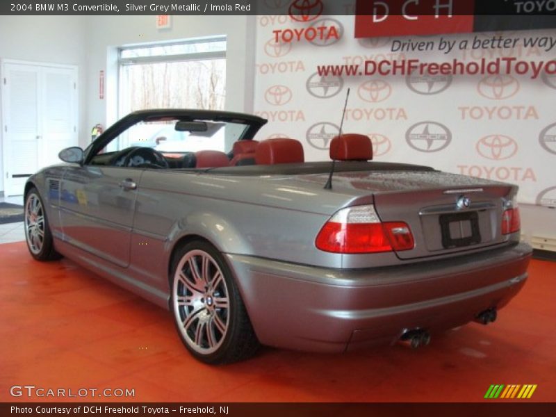 Silver Grey Metallic / Imola Red 2004 BMW M3 Convertible