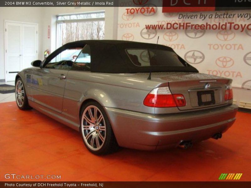 Silver Grey Metallic / Imola Red 2004 BMW M3 Convertible