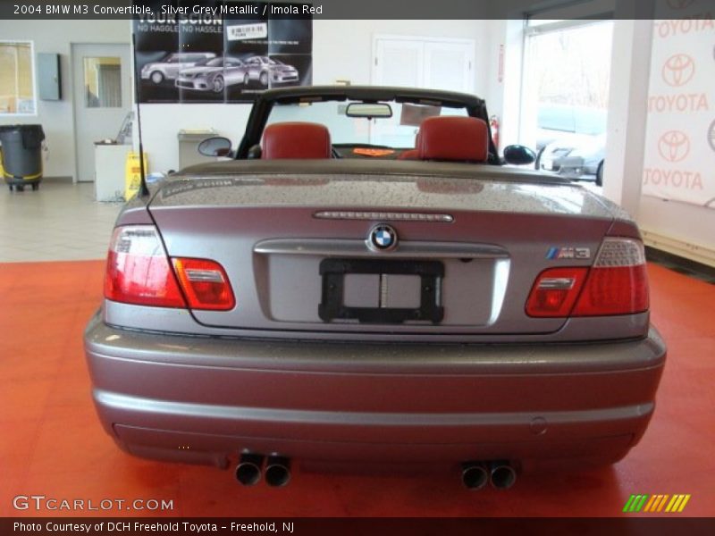 Silver Grey Metallic / Imola Red 2004 BMW M3 Convertible