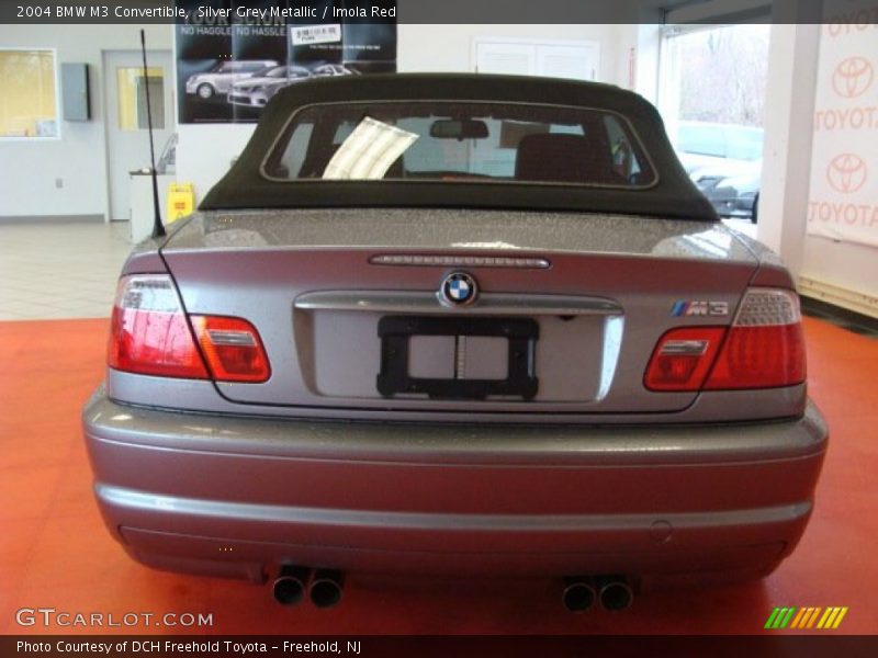 Silver Grey Metallic / Imola Red 2004 BMW M3 Convertible