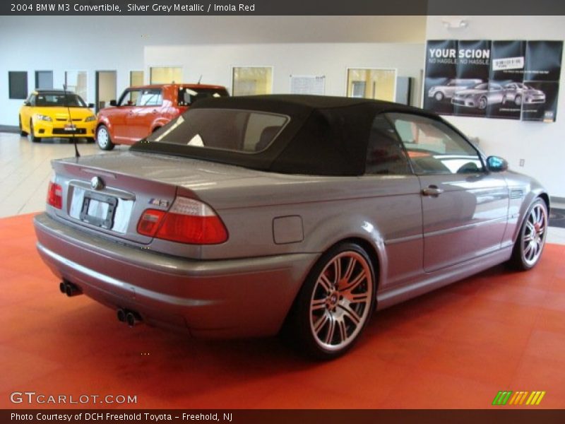 Silver Grey Metallic / Imola Red 2004 BMW M3 Convertible