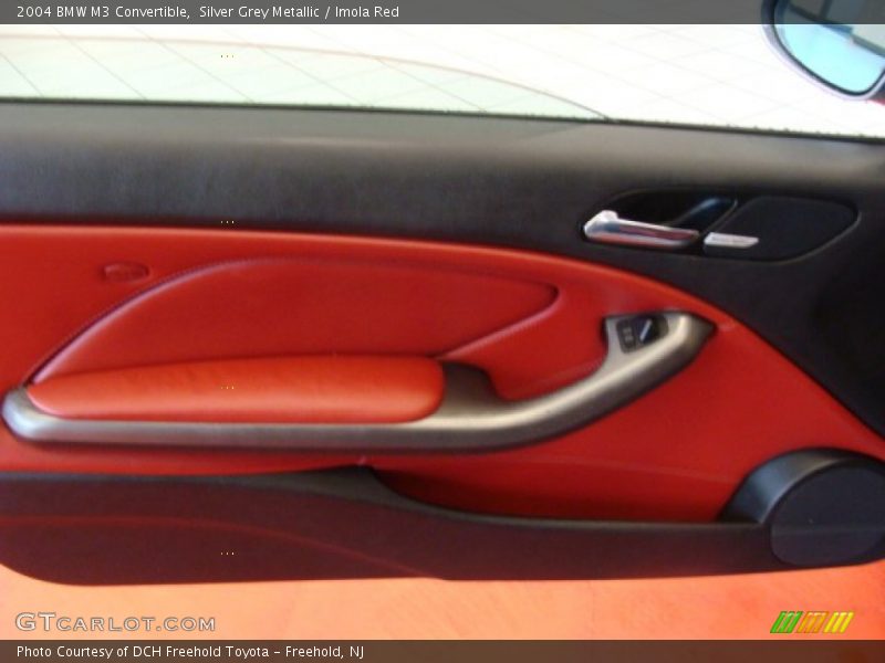 Silver Grey Metallic / Imola Red 2004 BMW M3 Convertible