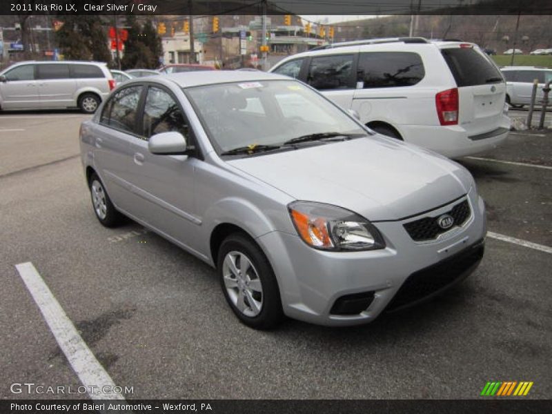 Clear Silver / Gray 2011 Kia Rio LX