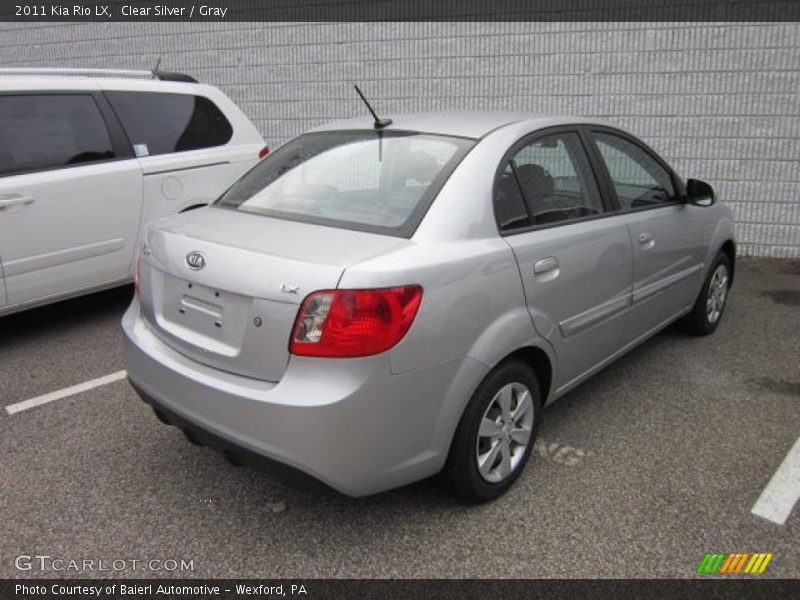 Clear Silver / Gray 2011 Kia Rio LX
