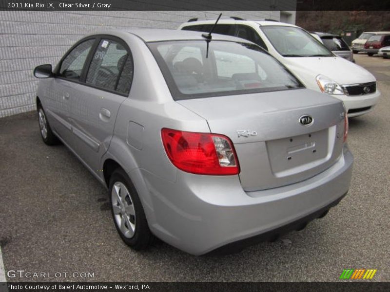Clear Silver / Gray 2011 Kia Rio LX