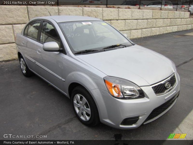 Clear Silver / Gray 2011 Kia Rio LX
