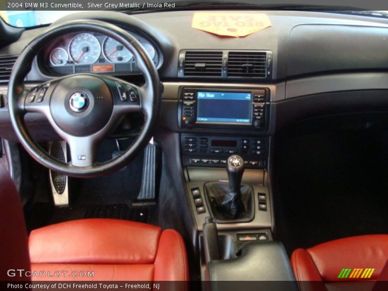Silver Grey Metallic / Imola Red 2004 BMW M3 Convertible