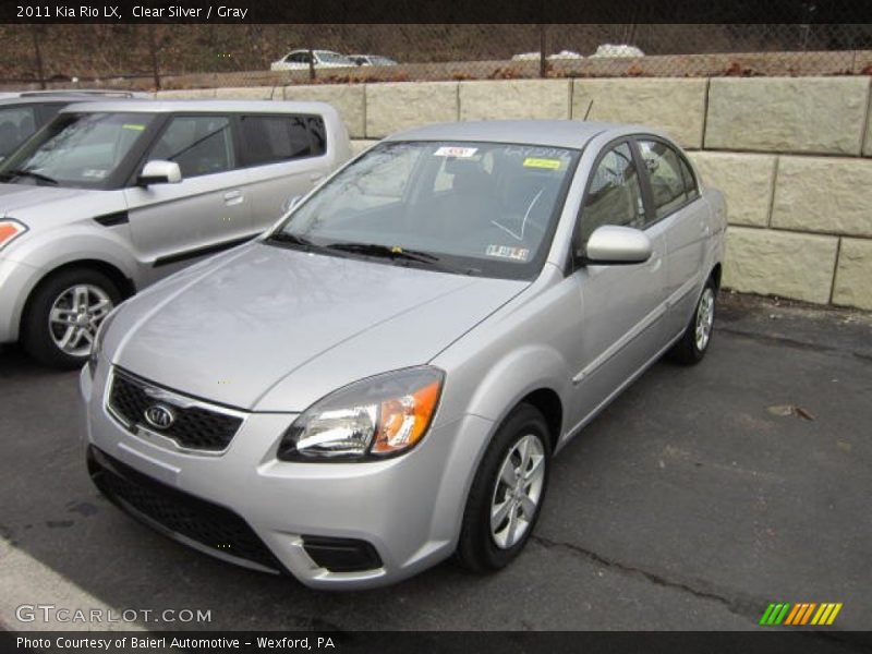 Clear Silver / Gray 2011 Kia Rio LX
