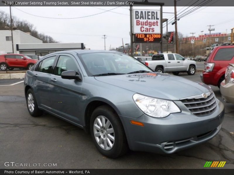 Silver Steel Metallic / Dark Slate Gray 2010 Chrysler Sebring Touring Sedan