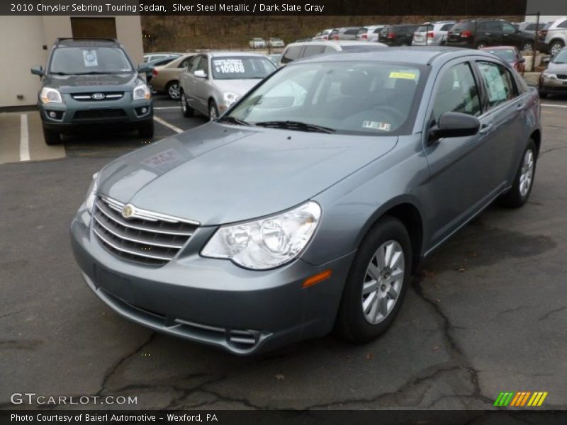 Silver Steel Metallic / Dark Slate Gray 2010 Chrysler Sebring Touring Sedan