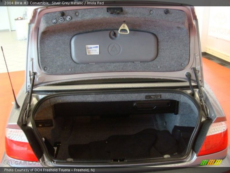 Silver Grey Metallic / Imola Red 2004 BMW M3 Convertible