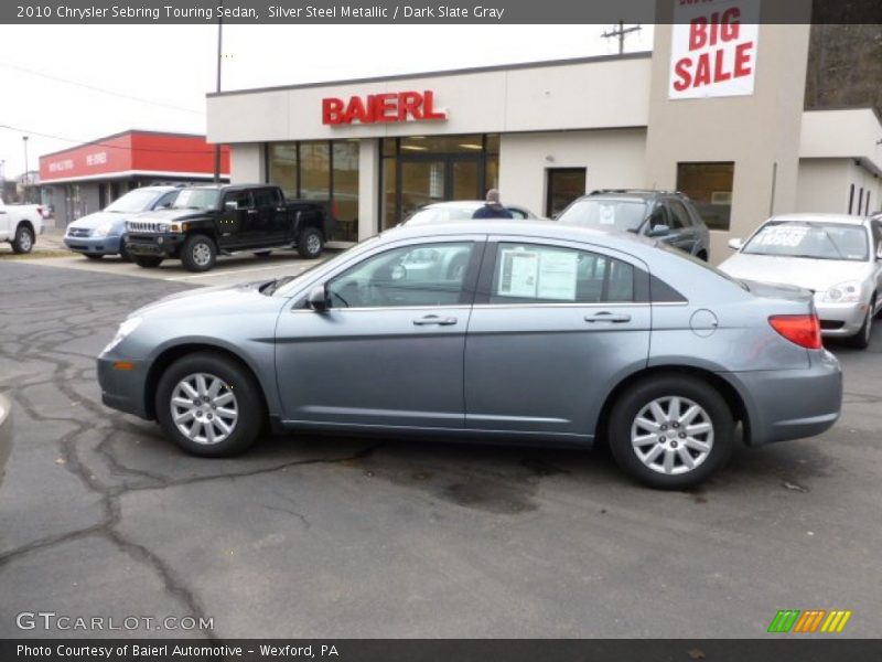 Silver Steel Metallic / Dark Slate Gray 2010 Chrysler Sebring Touring Sedan