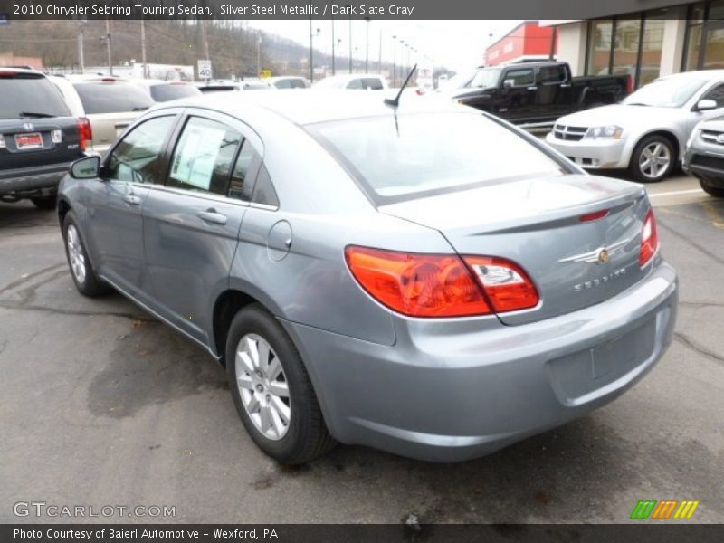 Silver Steel Metallic / Dark Slate Gray 2010 Chrysler Sebring Touring Sedan