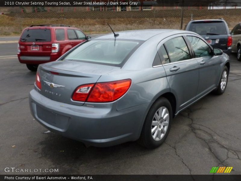 Silver Steel Metallic / Dark Slate Gray 2010 Chrysler Sebring Touring Sedan