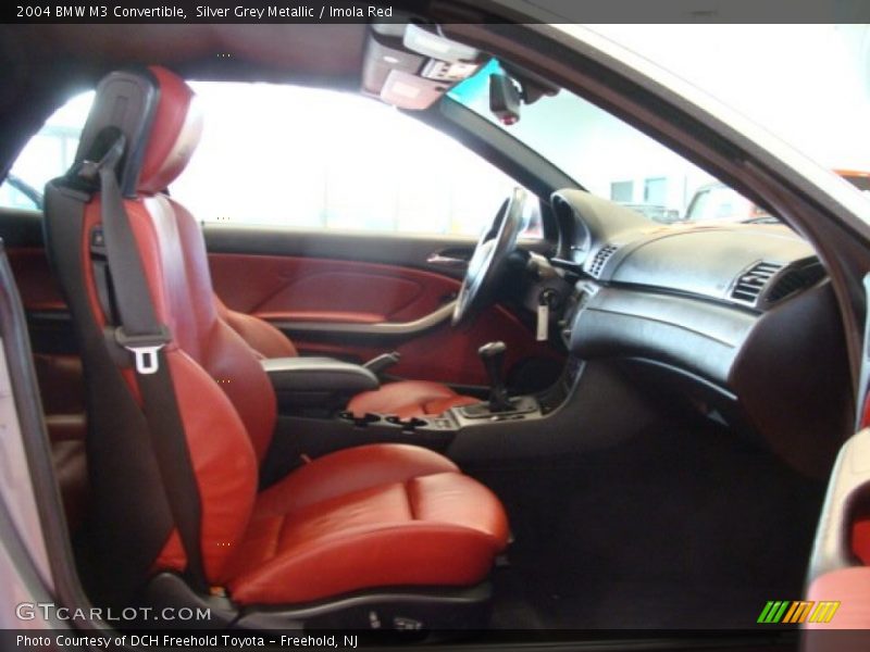 Silver Grey Metallic / Imola Red 2004 BMW M3 Convertible