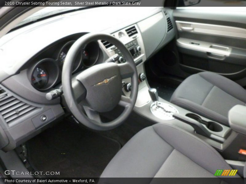 Silver Steel Metallic / Dark Slate Gray 2010 Chrysler Sebring Touring Sedan