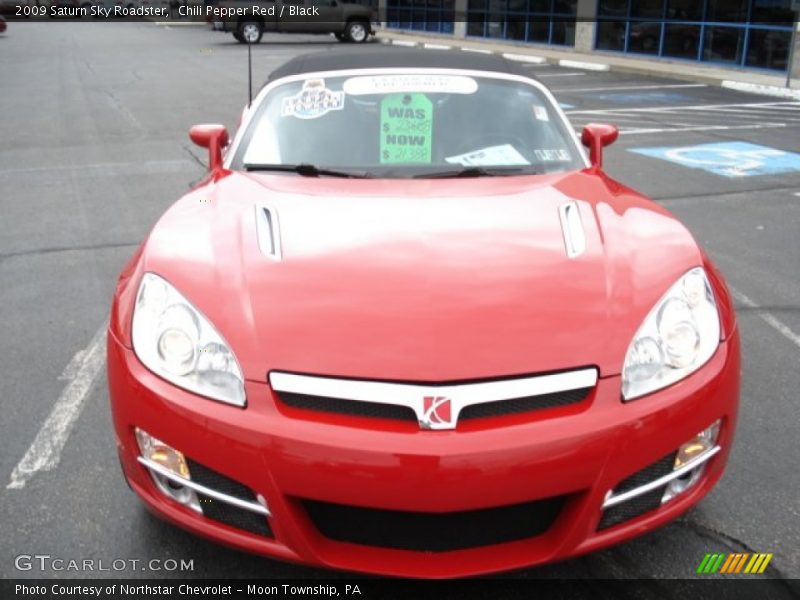 Chili Pepper Red / Black 2009 Saturn Sky Roadster