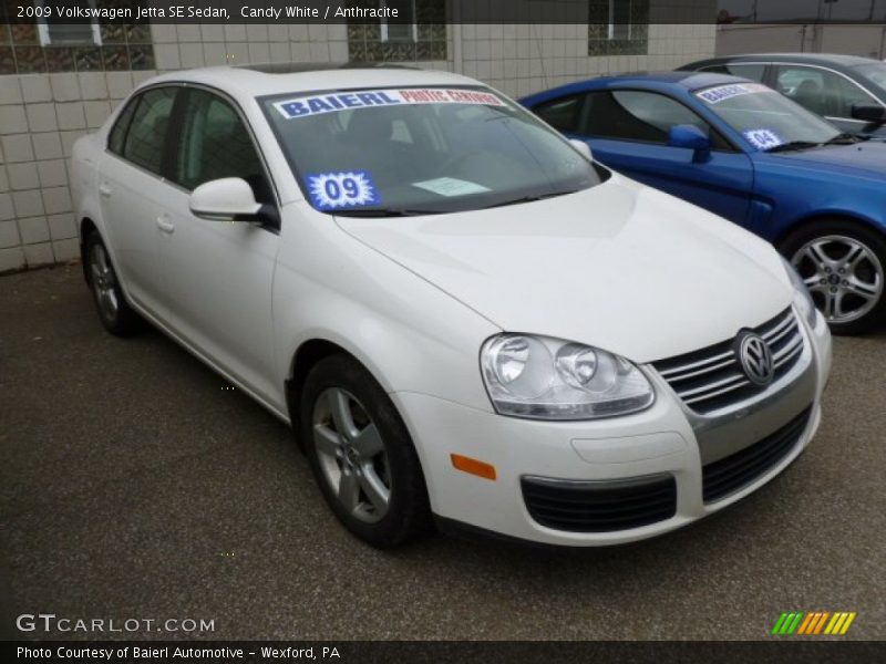 Candy White / Anthracite 2009 Volkswagen Jetta SE Sedan