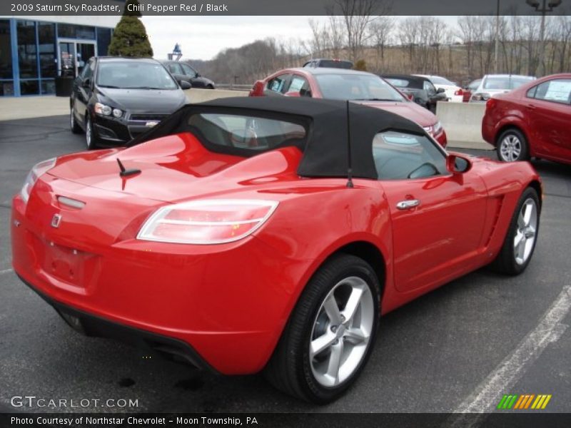 Chili Pepper Red / Black 2009 Saturn Sky Roadster