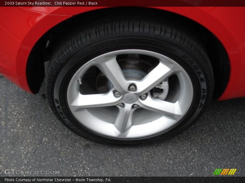 Chili Pepper Red / Black 2009 Saturn Sky Roadster