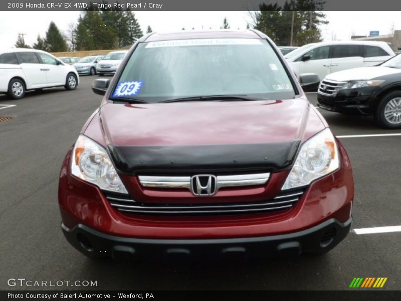 Tango Red Pearl / Gray 2009 Honda CR-V EX 4WD