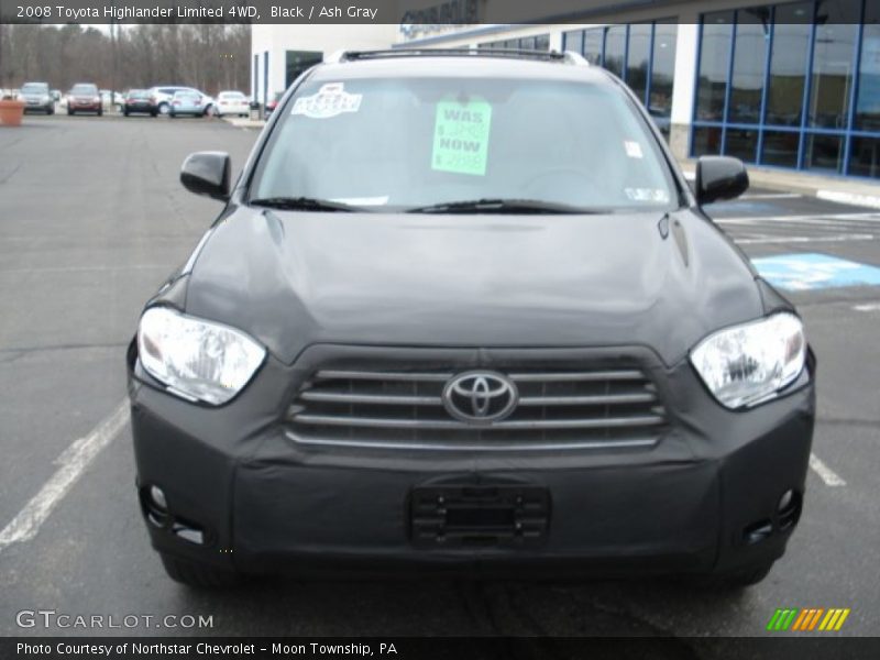 Black / Ash Gray 2008 Toyota Highlander Limited 4WD