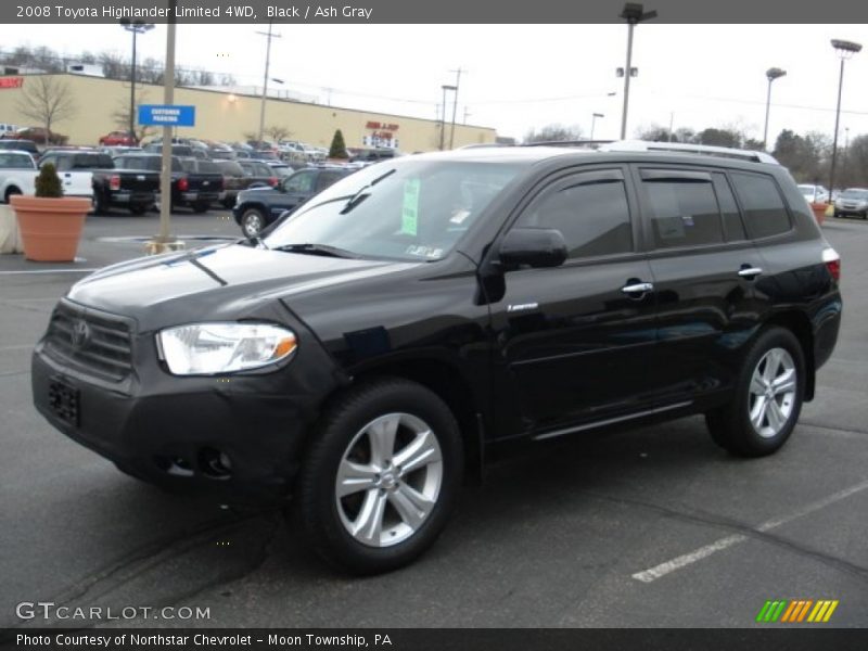 Black / Ash Gray 2008 Toyota Highlander Limited 4WD