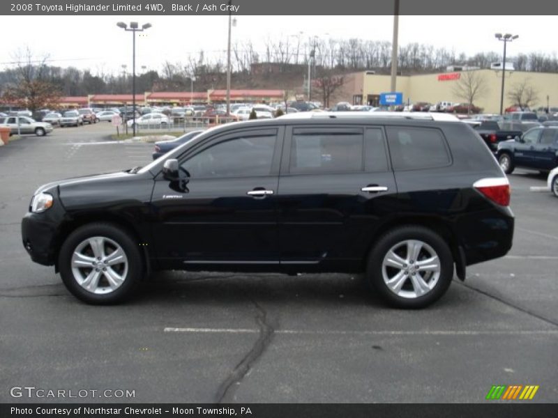 Black / Ash Gray 2008 Toyota Highlander Limited 4WD