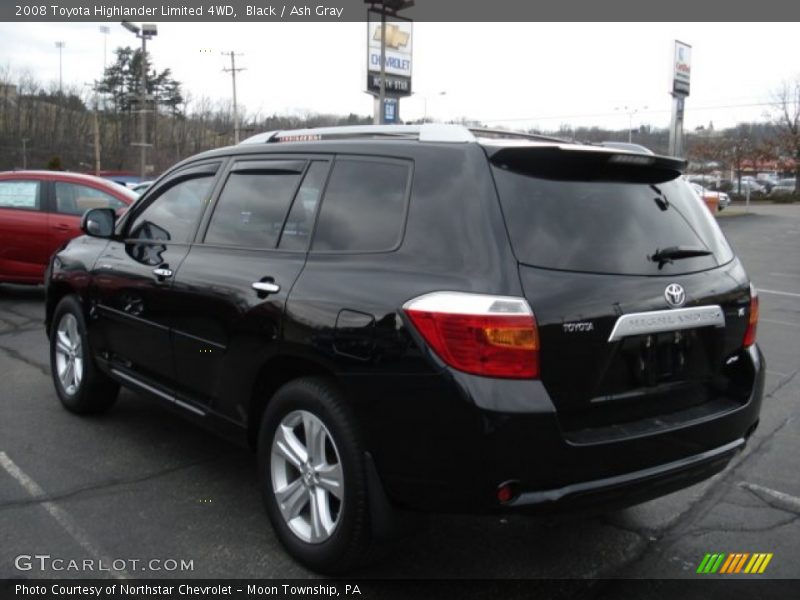 Black / Ash Gray 2008 Toyota Highlander Limited 4WD