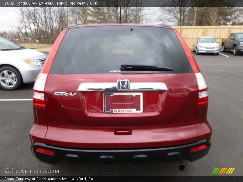 Tango Red Pearl / Gray 2009 Honda CR-V EX 4WD