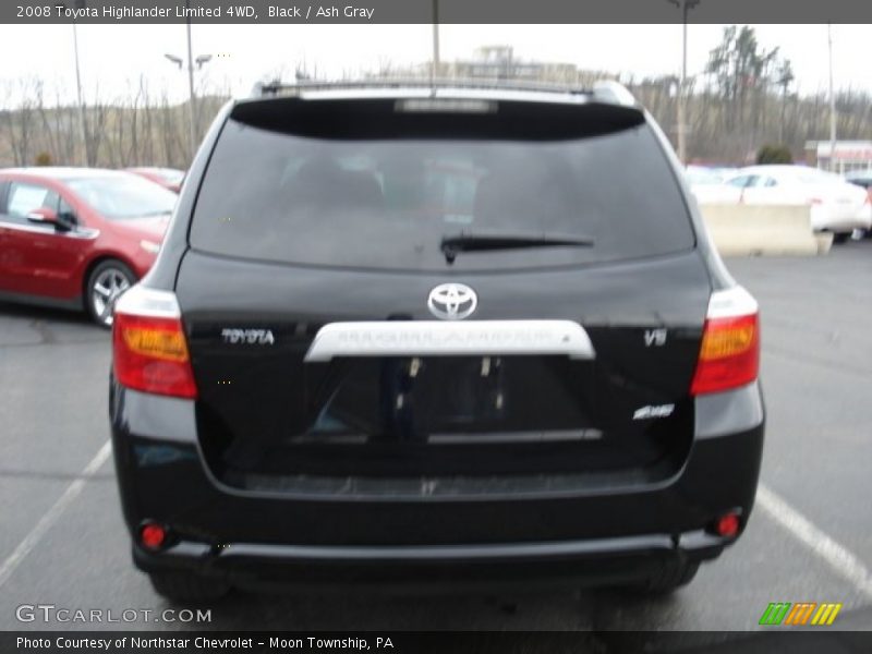 Black / Ash Gray 2008 Toyota Highlander Limited 4WD