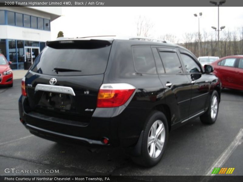 Black / Ash Gray 2008 Toyota Highlander Limited 4WD